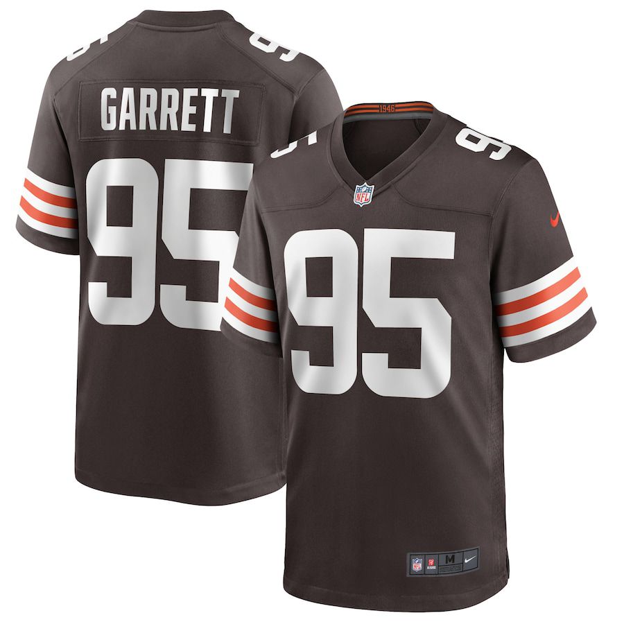 Men Cleveland Browns #95 Myles Garrett Nike Brown Game Player NFL Jersey->cleveland browns->NFL Jersey